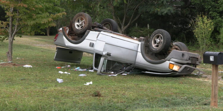 Single Vehicle Accident Sends One to the Hospital