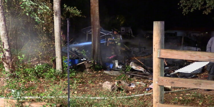 Late Night Fire | West Pelzer