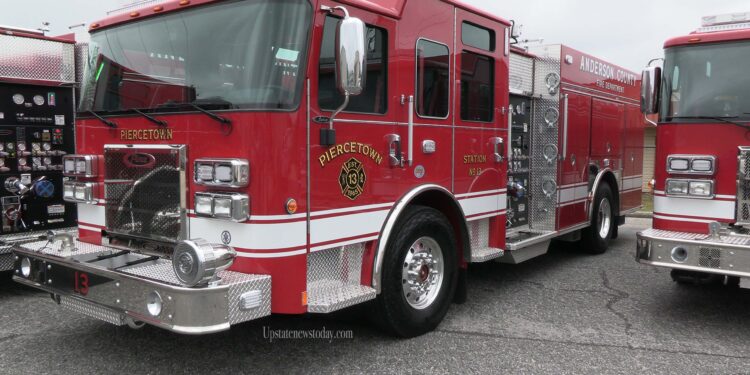 Anderson County Receives New Fire Trucks
