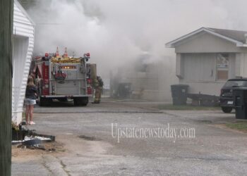 Homeland Park and Broadway Fire Departments Respond to a Structure Fire