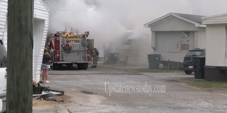 Homeland Park and Broadway Fire Departments Respond to a Structure Fire