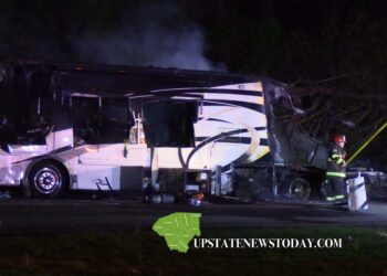 RV Fire Interstate 85 | Townville, SC