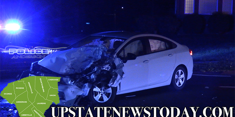 Wreck at Whitehall and Pope Drive |Anderson, SC