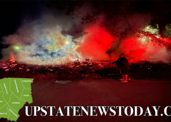 Fire Departments Battle Brush Fire |Anderson, SC