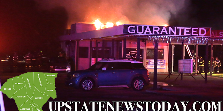 Car Dealership Destroyed in Early Morning Fire |Anderson, SC